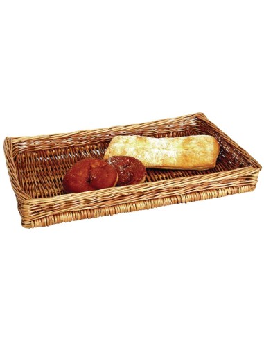 Panier de présentation Olympia en osier - 95x510x270 mm