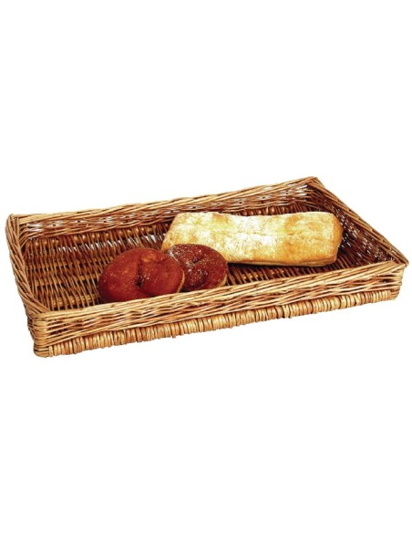 Panier de présentation Olympia en osier - 95x510x270 mm