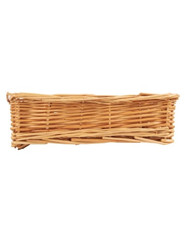 Corbeille de table en osier Olympia carré - 8x25x25 cm