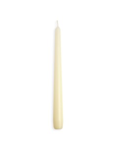 Bougies effilées Bolsius 254 mm ivoire - lot de 100 2