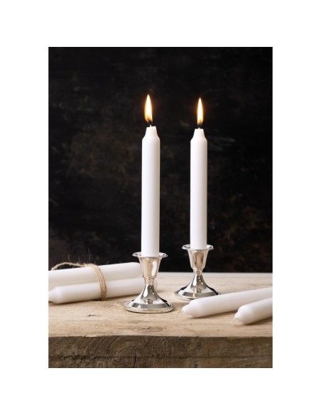 Bougies bistro Bolsius blanches 177 mm - lot de 45