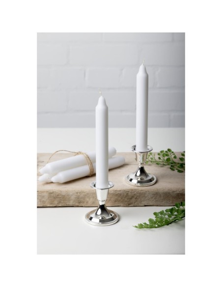 Bougies bistro Bolsius blanches 177 mm - lot de 45