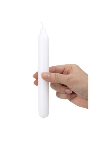 Bougies bistro Bolsius blanches 177 mm - lot de 45