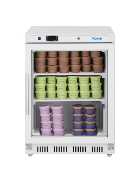 Vitrine réfrigérée Polar Série C 129L blanche - comptoir