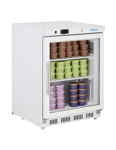 Vitrine réfrigérée Polar Série C 129L blanche - comptoir