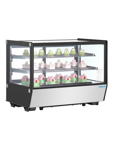 Vitrine de comptoir Polar Série G 160L noire