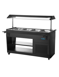 Buffet réfrigéré Polar G noir 4 × GN 1/1 - 170 W