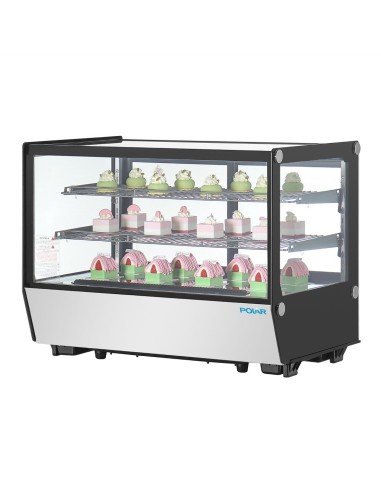 Vitrine de comptoir Polar Série G 160L noire