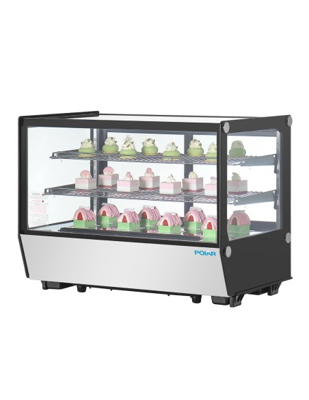 Vitrine de comptoir Polar Série G 160L noire