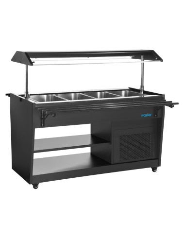 Buffet réfrigéré Polar G noir 4 × GN 1/1 - 170 W