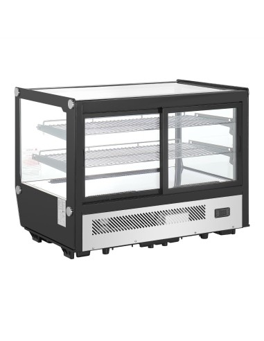 Vitrine de comptoir Polar Série G 160L noire