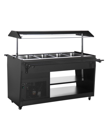 Buffet réfrigéré Polar G noir 4 × GN 1/1 - 170 W