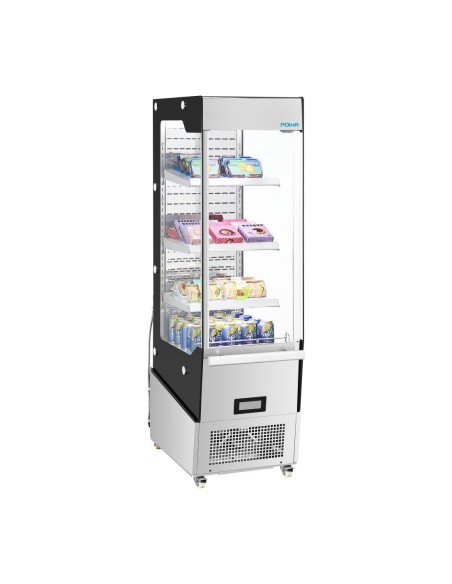 Vitrine réfrigérée positive Slimline Polar 220 L - Libre-service
