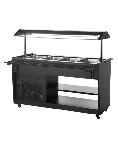 Buffet réfrigéré Polar G noir 4 × GN 1/1 - 170 W
