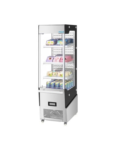 Vitrine réfrigérée positive Slimline Polar 220 L - Libre-service