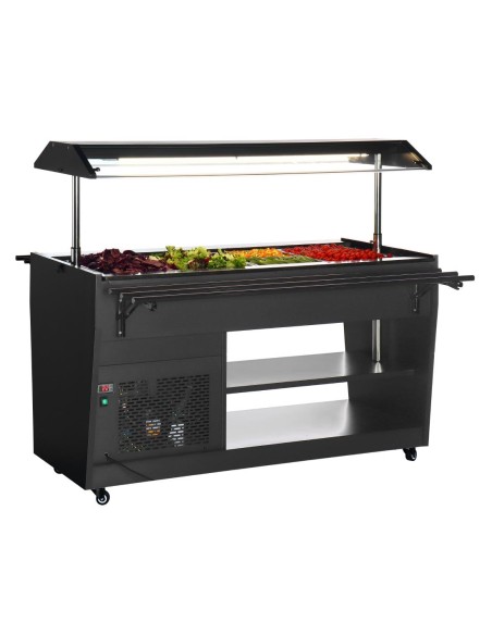Buffet réfrigéré Polar G noir 4 × GN 1/1 - 170 W