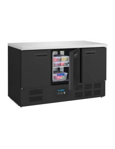 Table réfrigérée Polar 3 portes noire 400 L - 251 L utiles 2