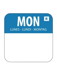Etiquettes jours de la semaine Vogue avec distributeur inox - Kit complet 2