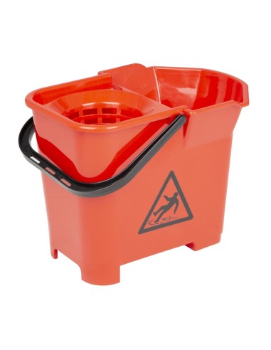 Seau essoreur Jantex rouge 14L - Nisbets Essentials