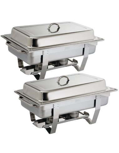 OFFRE GROS VOLUME Chafing dish Olympia Milan GN 1/1 - Lot de 2