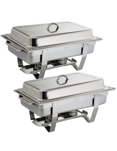 OFFRE GROS VOLUME Chafing dish Olympia Milan GN 1/1 - Lot de 2