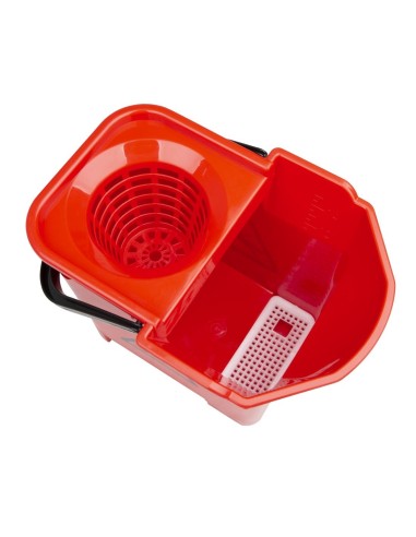 Seau essoreur Jantex rouge 14L - Nisbets Essentials