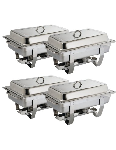 OFFRE GROS VOLUME Chafing dish Olympia Milan GN 1/1 - Lot de 4
