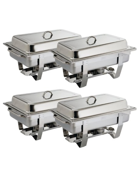 OFFRE GROS VOLUME Chafing dish Olympia Milan GN 1/1 - Lot de 4
