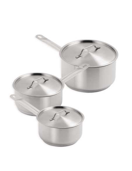 Set de 3 casseroles inox Vogue - Offre spéciale