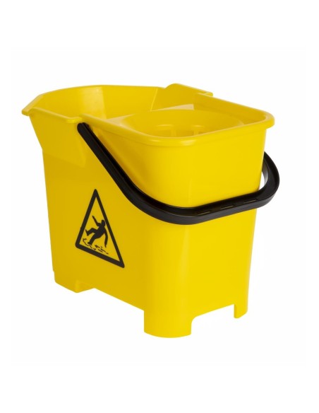 Seau essoreur Jantex jaune 14L - Nisbets Essentials