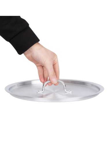 Couvercle pour marmites hautes Vogue 300mm - Aluminium
