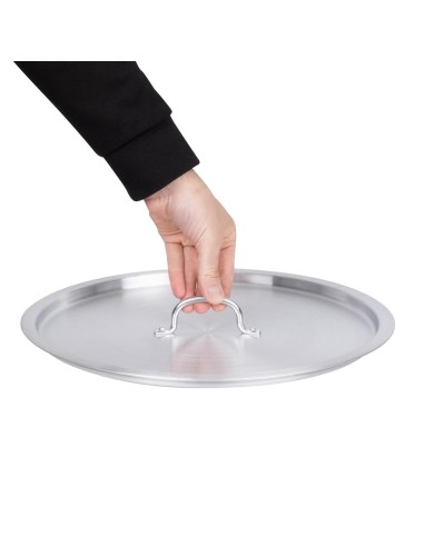 Couvercle pour marmites hautes Vogue 370mm - Aluminium