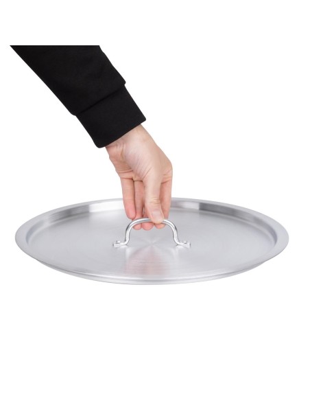 Couvercle pour marmites hautes Vogue 370mm - Aluminium