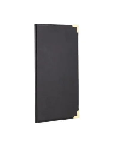 Porte-addition en cuir Securit Classic noir