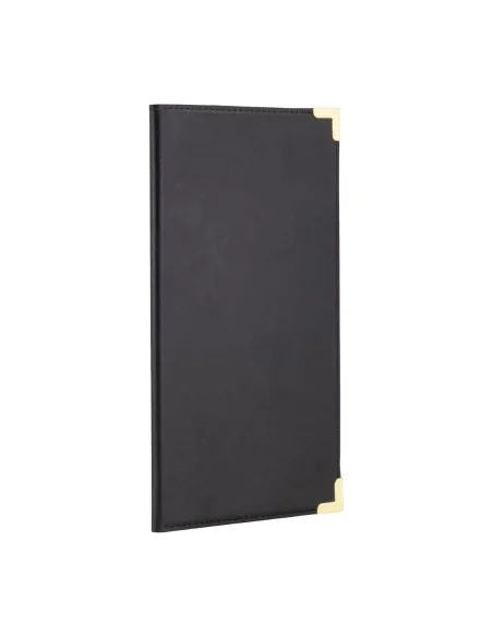 Porte-addition en cuir Securit Classic noir
