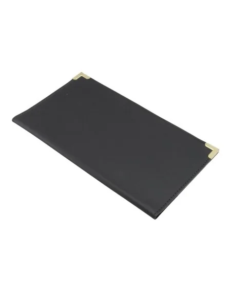 Porte-addition en cuir Securit Classic noir