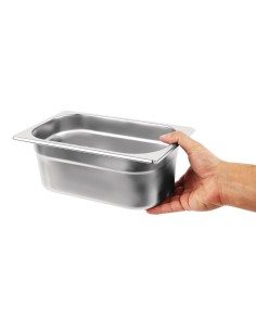 Lot de 5 bacs GN1/4 Vogue - Inox 12,5 L 2