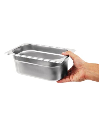 Lot de 5 bacs GN1/4 Vogue - Inox 12,5 L