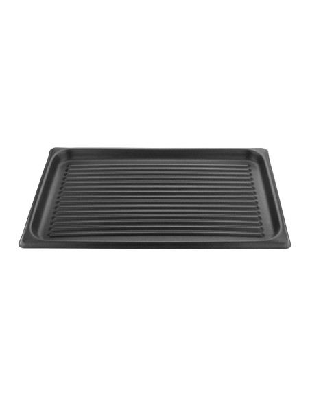 Plaque rainurée GN 1/1 antiadhésive Vogue - 530x325x30 mm