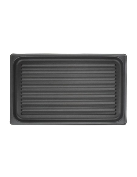 Plaque rainurée GN 1/1 antiadhésive Vogue - 530x325x30 mm