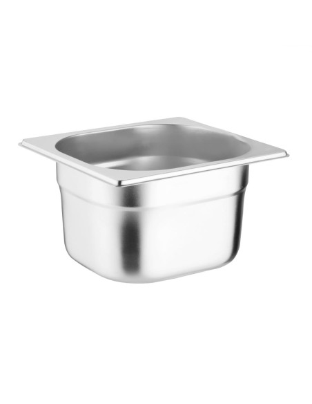 Lot de 4 bacs GN1/6 Vogue avec couvercles - Inox 6,8 L
