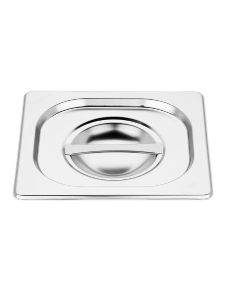 Lot de 4 bacs GN1/6 Vogue avec couvercles - Inox 6,8 L