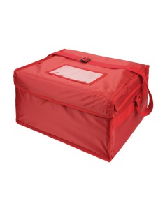 Grand sac de livraison pizza isotherme Vogue - Nylon rouge 2