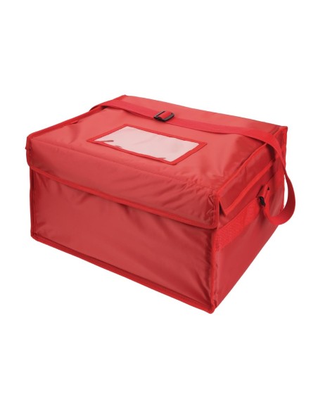 Grand sac de livraison pizza isotherme Vogue - Nylon rouge
