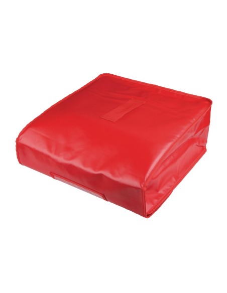 Sac de livraison isotherme pour pizza Vogue - Vinyle rouge