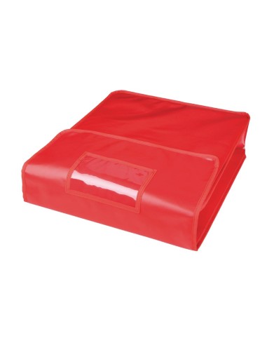 Sac de livraison isotherme pour pizza Vogue - Vinyle rouge