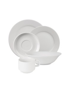 Lot de 24 ensembles Athena Hotelware - Porcelaine blanche