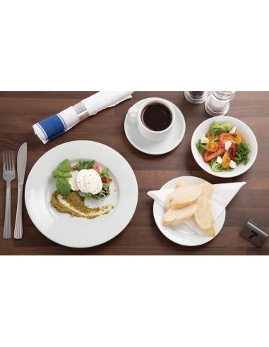 Lot de 24 ensembles Athena Hotelware - Porcelaine blanche