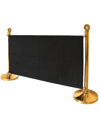 Poteau d'accueil Bolero en inox plaqué laiton - 950 mm