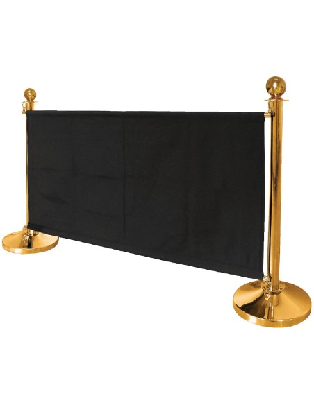 Poteau d'accueil Bolero en inox plaqué laiton - 950 mm